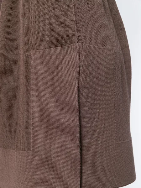 Πλεκτά σορτς Rick Owens καφέ