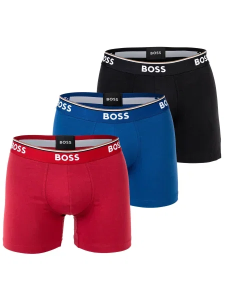 BOSS Boxeralsók Power kék / piros / fekete fehér