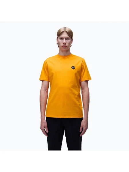 Férfi Napapijri S-Badge marigold póló. Méret: L narancssárga