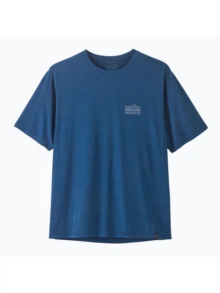 Tricou pentru bărbați Patagonia Capilene Cool Daily Strataspire clement blue/light clement blue x-dye albastru