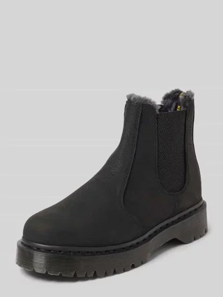 Buty chelsea ze skóry z elastycznymi wstawkami Dr. Martens czarne
