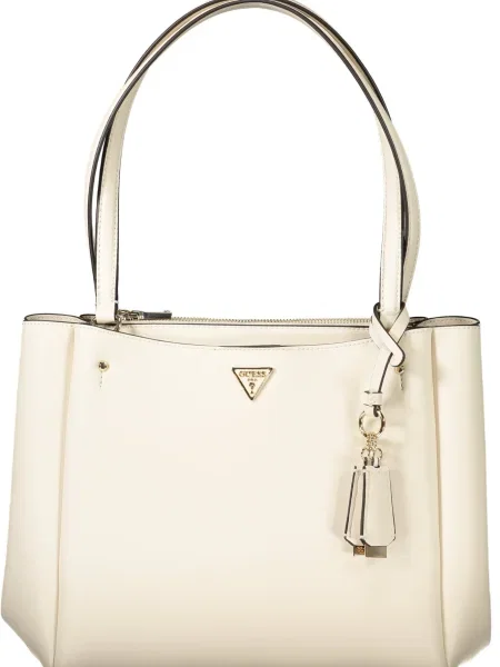 Geantă Guess Jeans alb