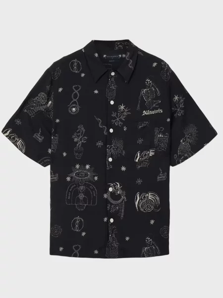 Рубашка Allsaints черная