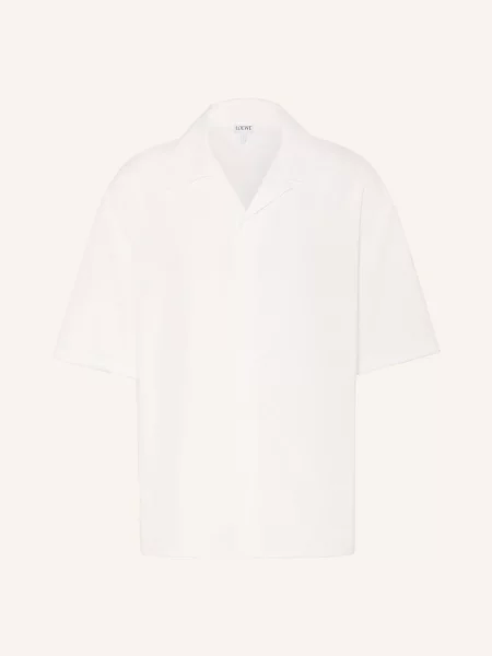 Loewe Koszula Z Krótkim Rękawem Relaxed Fit weiss biała