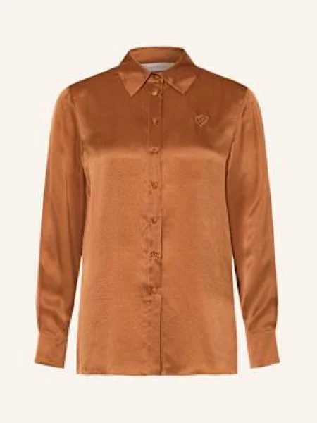 Zimmermann Košilová Halenka Hypnotic Z Hedvábí tmavě oranžová