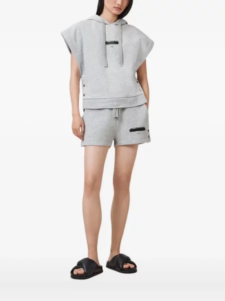 Hanorac cu glugă Allsaints gri