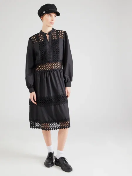 SISTERS POINT Rochie tip bluză NEVE-DR' negru