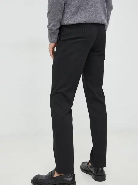 Kalhoty Tommy Hilfiger ve střihu chinos černá