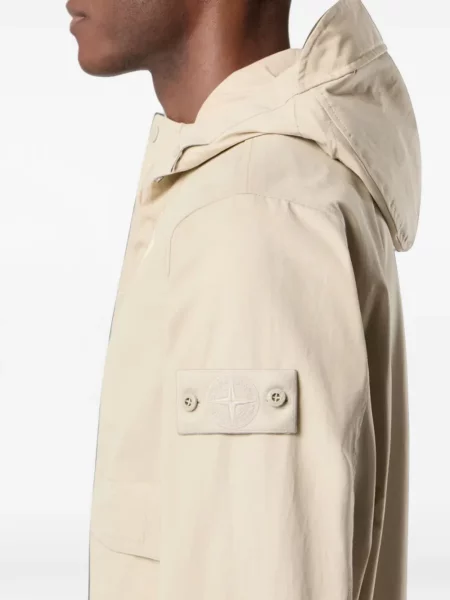 Geacă Stone Island cu glugă cu strasuri