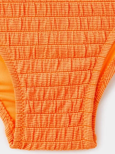 Bikini z teksturą Dzieci lata MANGO KIDS pomarańczowy