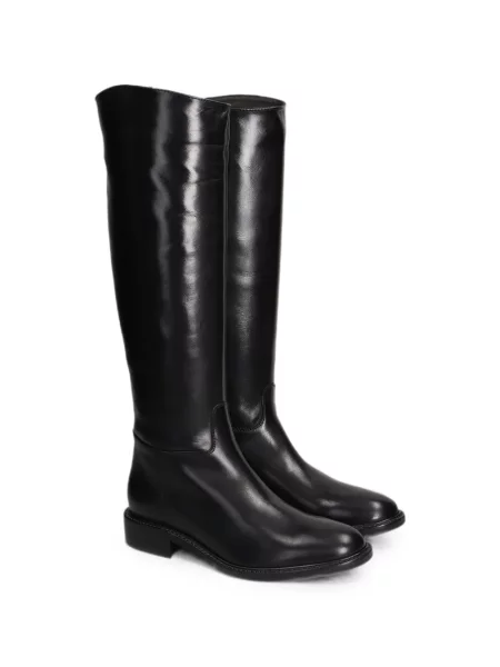 Cizme Julie Dee din piele negru