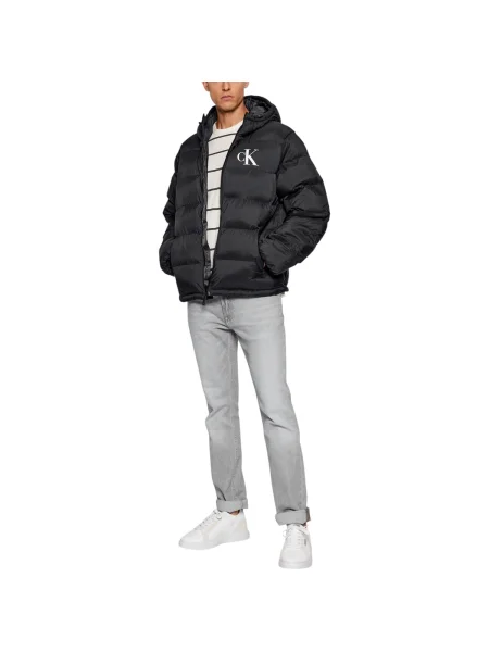 Džínsová bunda Calvin Klein Jeans čierna