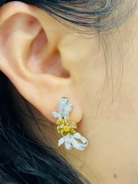 Cercei Hyt Jewelry alb