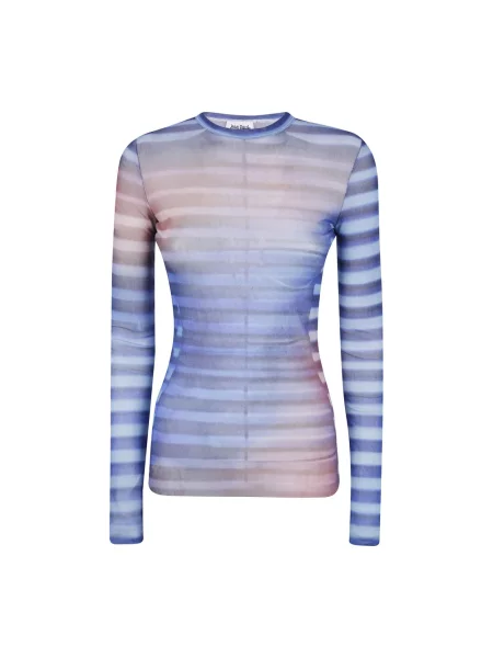 Top Jean Paul Gaultier w paski niebieski