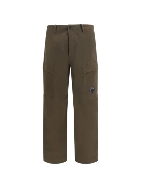 Pantaloni cargo C.p. Company din satin verde