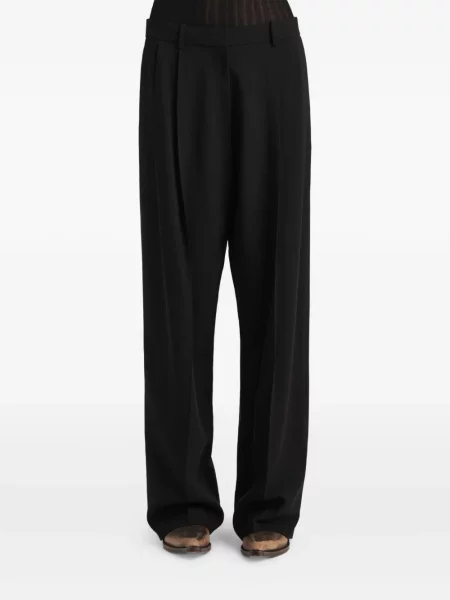 Pantaloni Khaite plisate negru