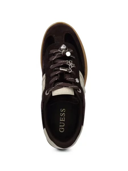 Sneakerși Guess maro