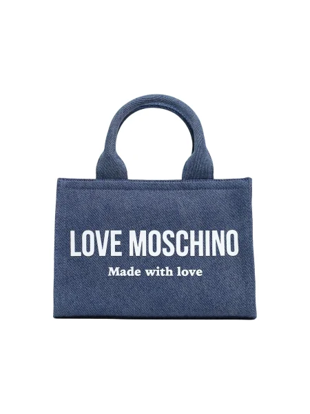 Geantă LOVE MOSCHINO albastru