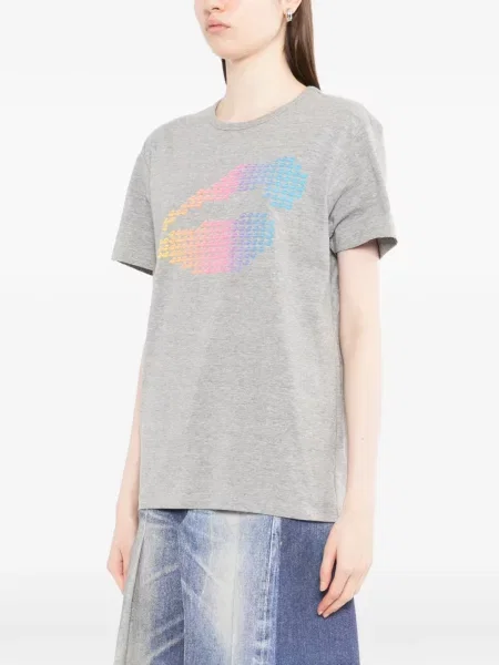 Tricou Jade Jagger cu imagine gri