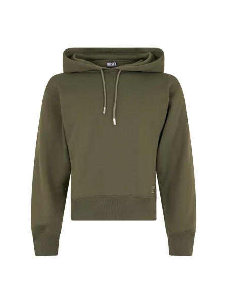 Bluza z kapturem Diesel z kapturem zielona
