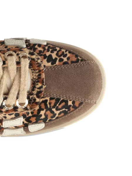Leopardí tenisky Amiri s potiskem hnědé