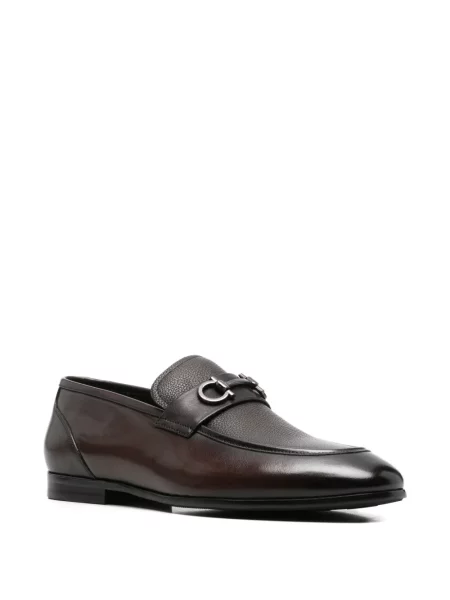 Pantofi loafer Alberto Gozzi din piele maro