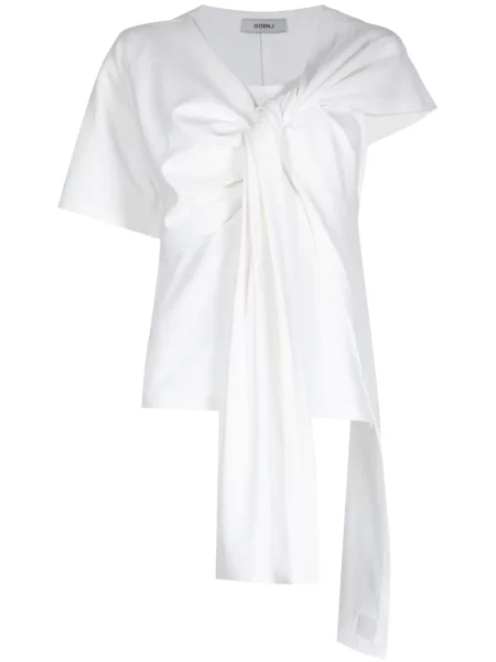 Koszulka Goen.j asymetryczna biała