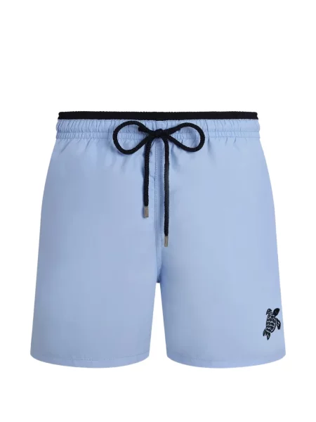Slip de baie Vilebrequin cu broderie albastru