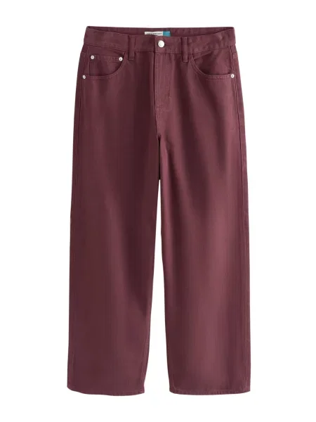 Next Jeans burgundy roșu