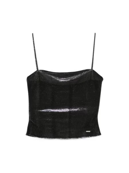 Top Gucci z dżerseju czarny