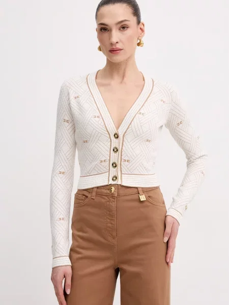 Elisabetta Franchi kardigan z beżowy
