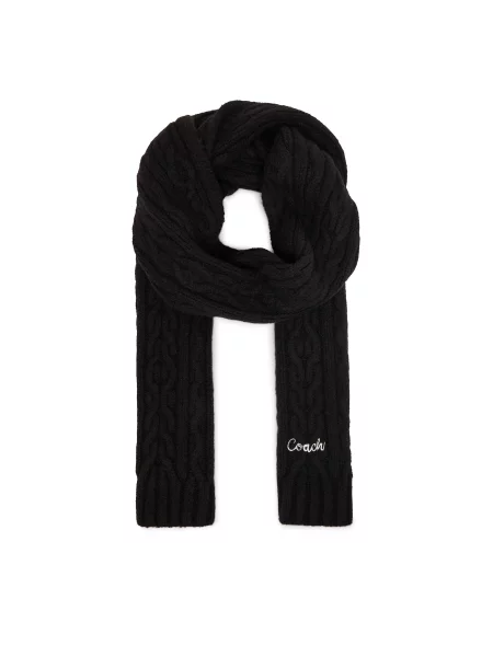 Шарф Coach чорний