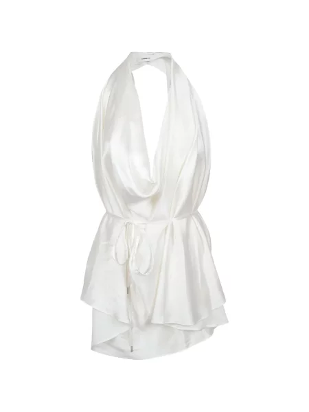 Talia bluzka Wardrobe.nyc wiązana biała