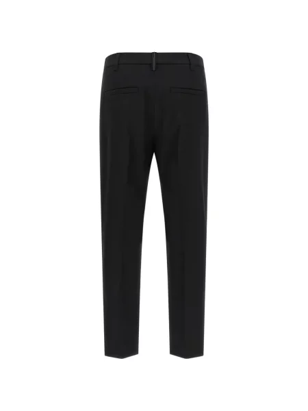Pantaloni Brunello Cucinelli conici negru