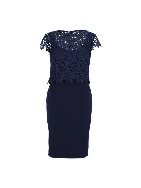 Sukienka ołówkowa Vera Mont koronkowa niebieska