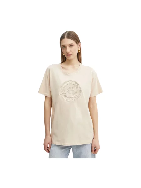 Liu Jo t-shirt beżowy