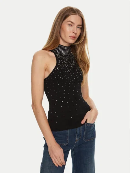 Marciano Guess Bluză cu gât negru