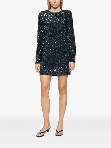 Rochie mini Alemais cu paiete albastru