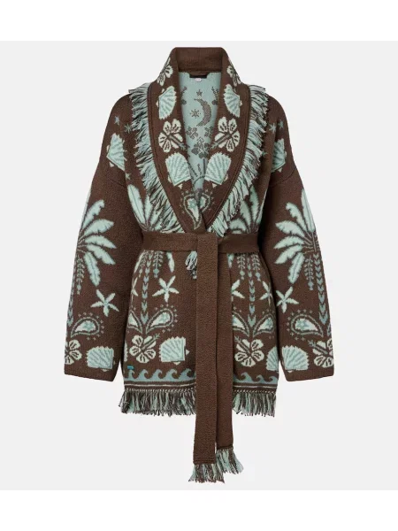 Cardigan Alanui de lână maro