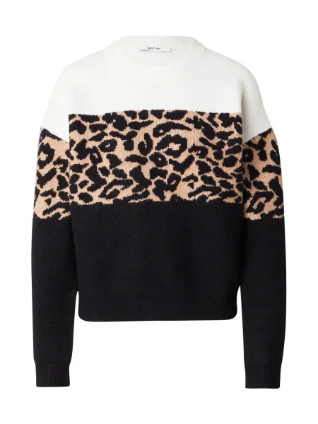ABOUT YOU Pulover Sydney bež / črna bela
