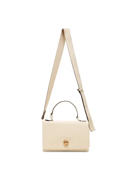 Torebka Oltre skórzana biała