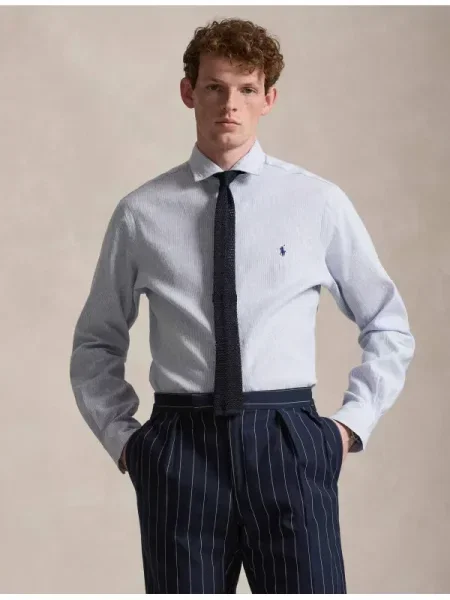 POLO RALPH LAUREN De in cămașă | Custom fit albastru
