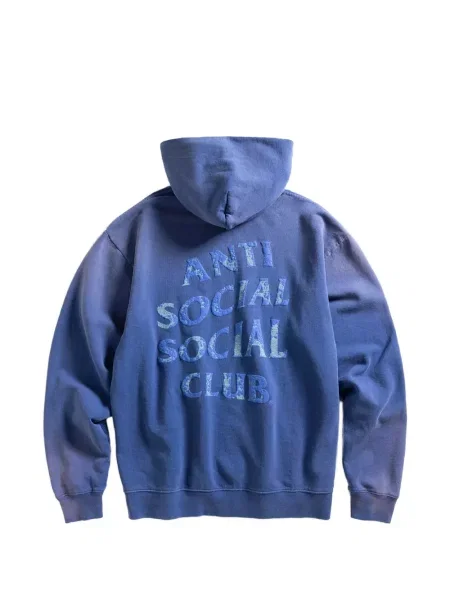 Суичър с качулка Anti Social Social Club синьо