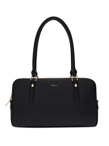 Geanta de piele Furla din piele negru
