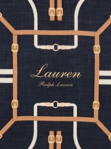 Fular Lauren Ralph Lauren cu imagine albastru