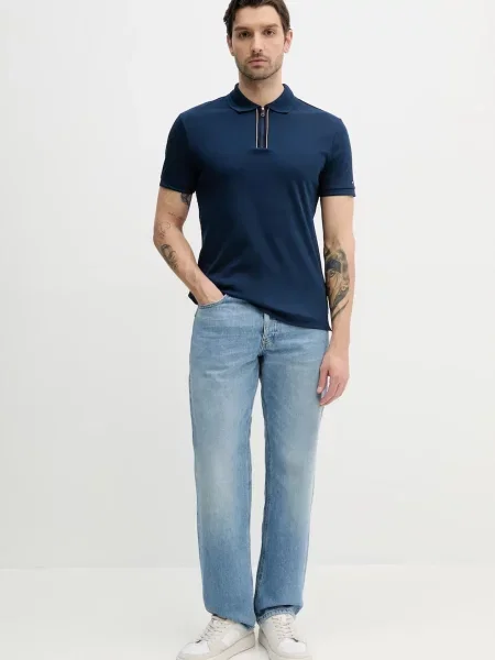Tommy Hilfiger μπλουζάκι πόλο μπλε