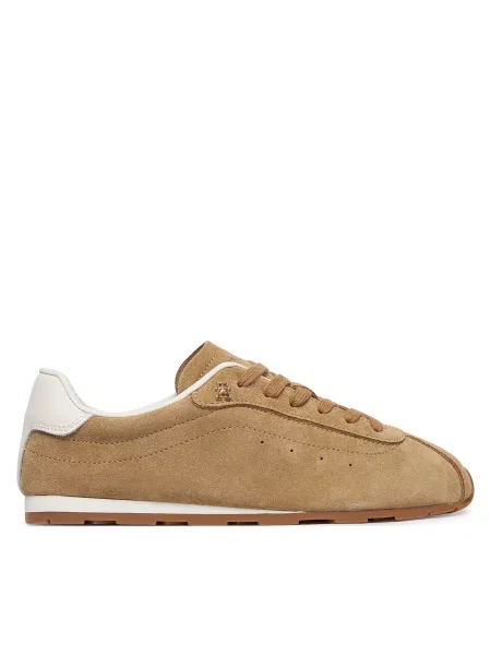Tommy Hilfiger Tenisice Th Bella Low Runner Suede bež