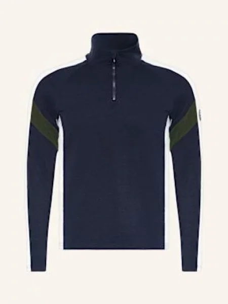We Norwegians Bunda Midlayer Zermatt Z Piké A Merino Vlny tmavě modrá/ režná/ khaki modrá
