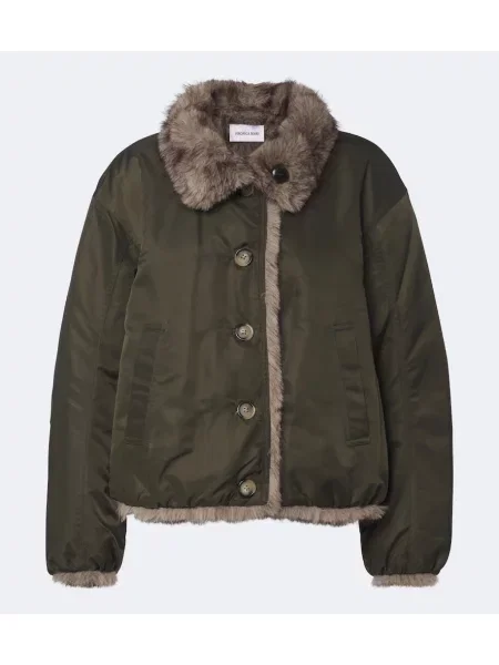 Reversibil geacă Veronica Beard verde