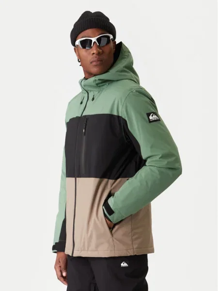 Quiksilver Geacă pentru snowboard Sycamore Block JK verde